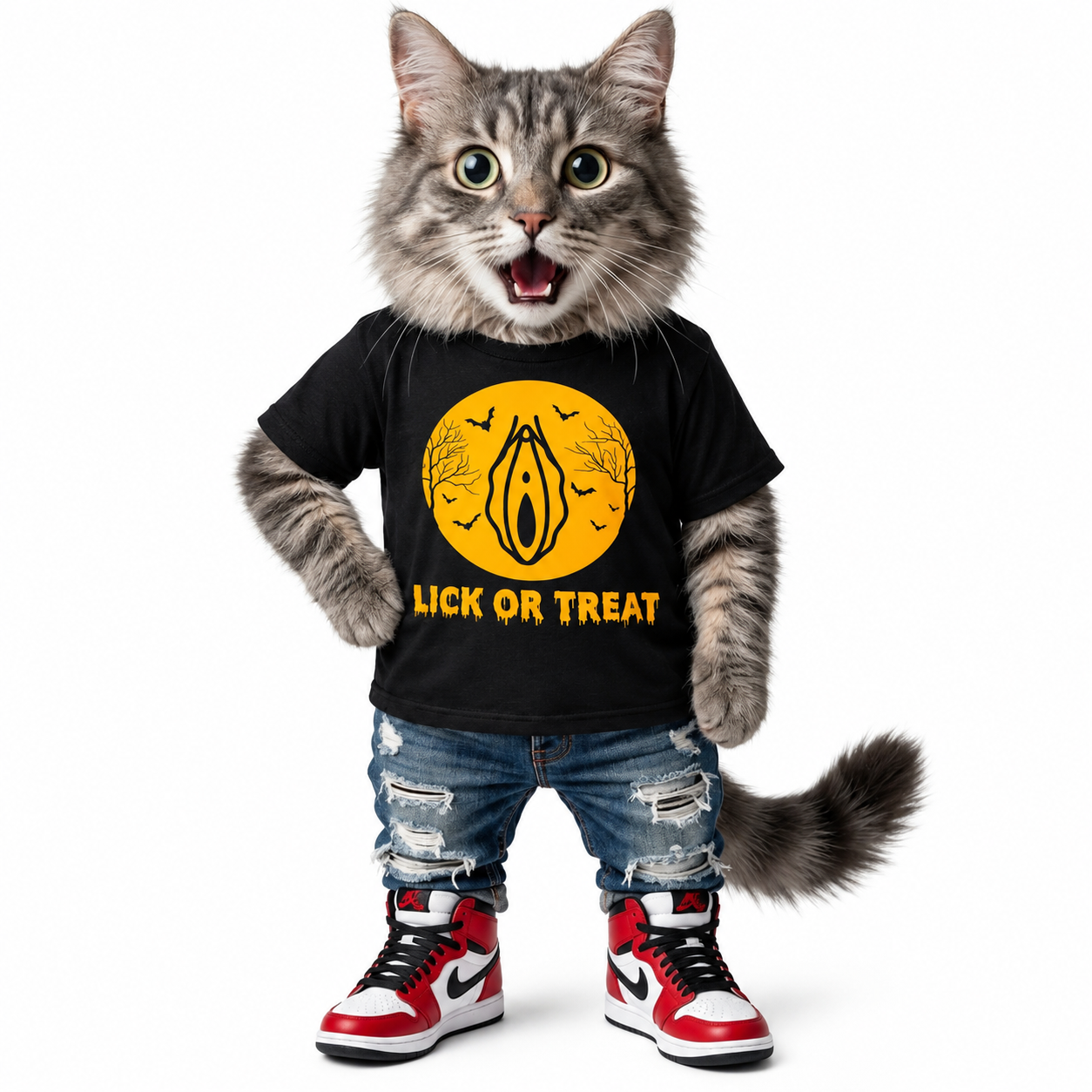 Lick or Treat Halloween T-Shirt (this-is-not-ok.com) By CaddyMeng - Image 2