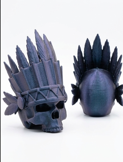 Aztec Death Whistle – 3D Printed Skull Replica - Image 3