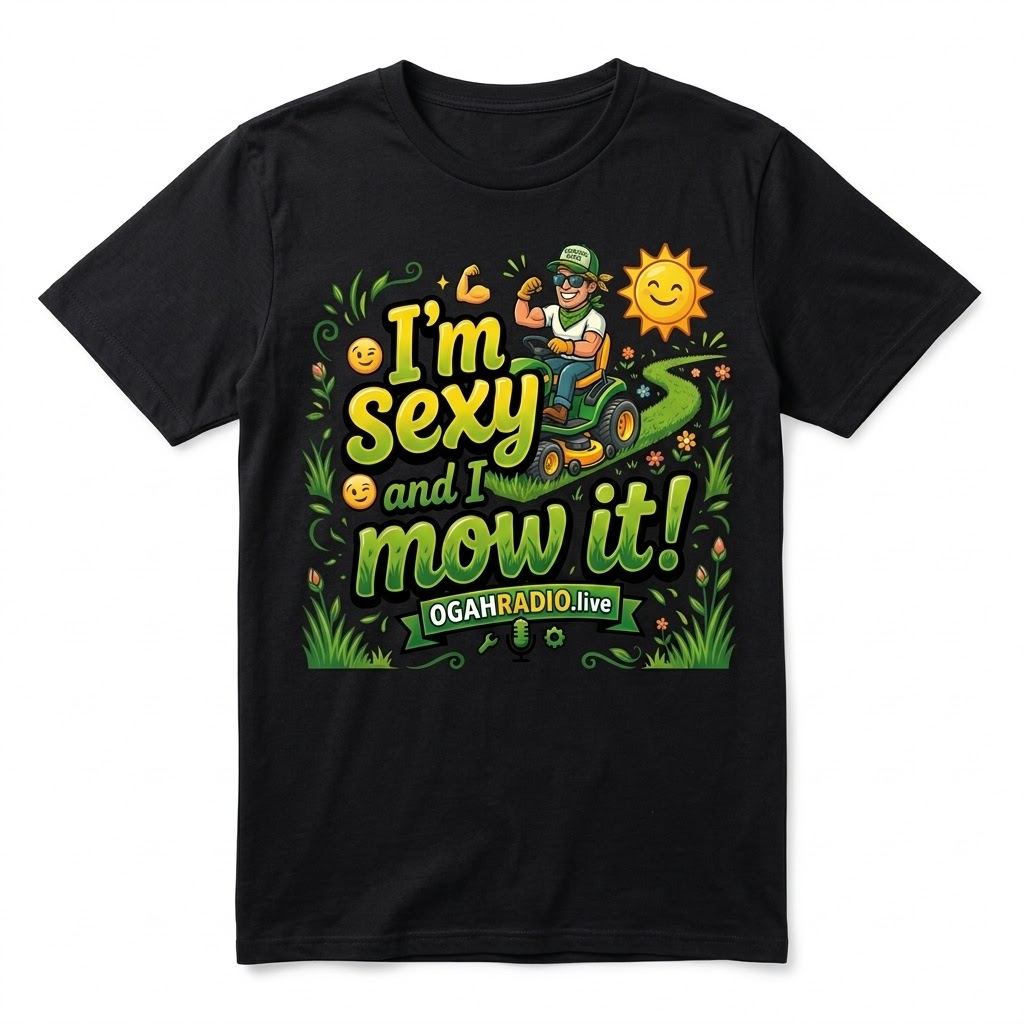 I'm Sexy and I Mow It!" Graphic T-Shirt | OGAHRADIO.live By CaddyMeng