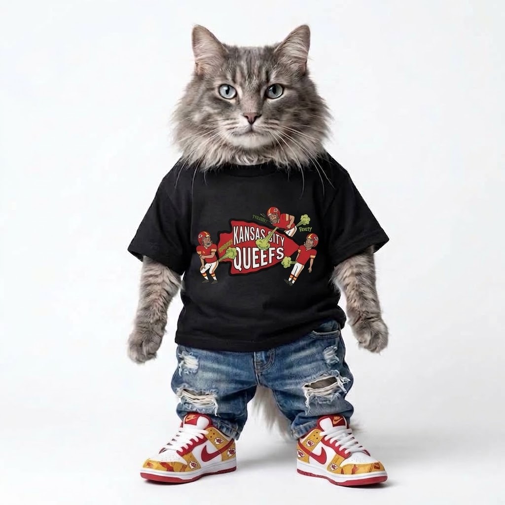 Kansas City "Queefs" Parody Graphic Tee (this-is-not-ok.com) By CaddyMeng - Image 2