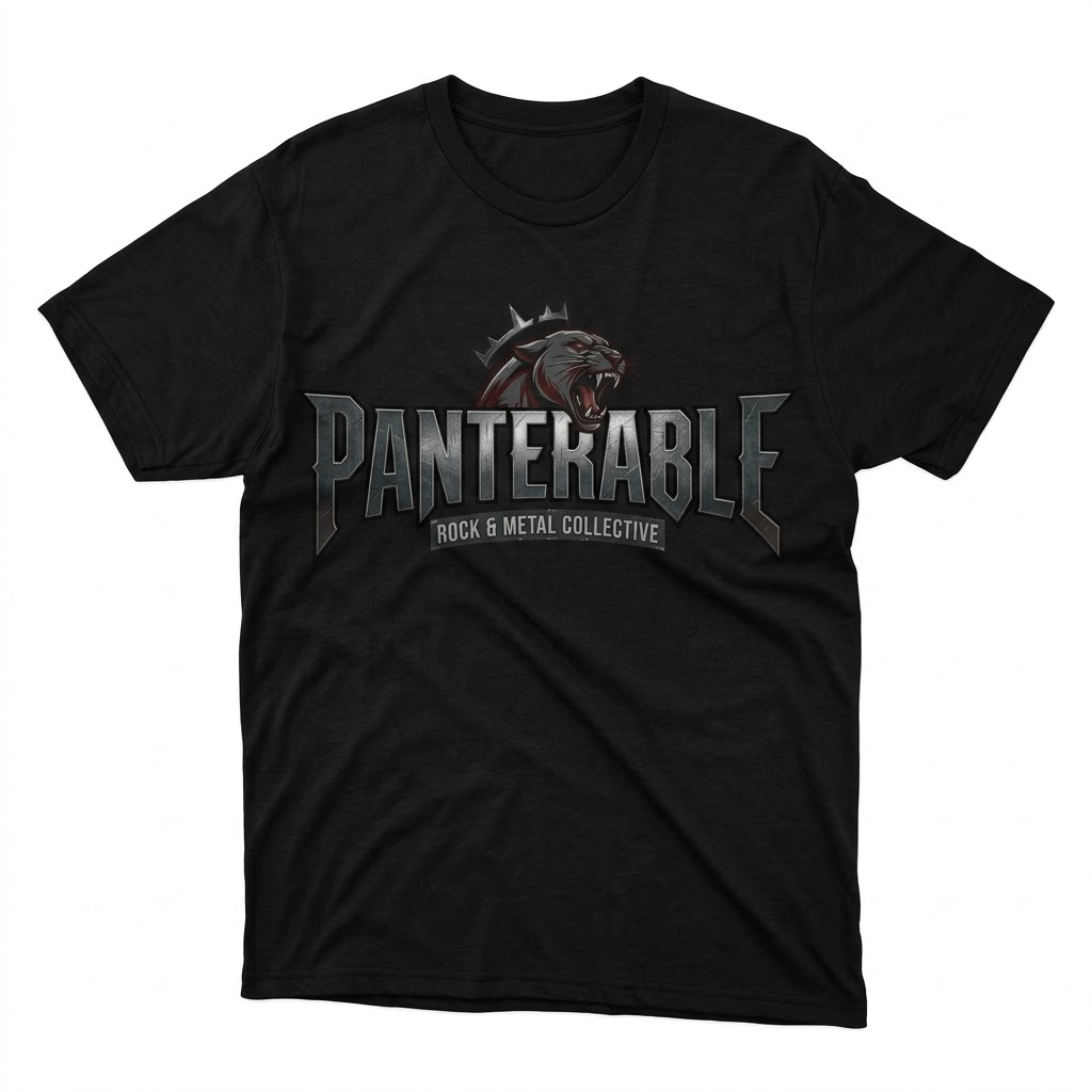 Panterable Heavy Metal Graphic T-Shirt (By CaddyMeng) this-is-not-ok.com