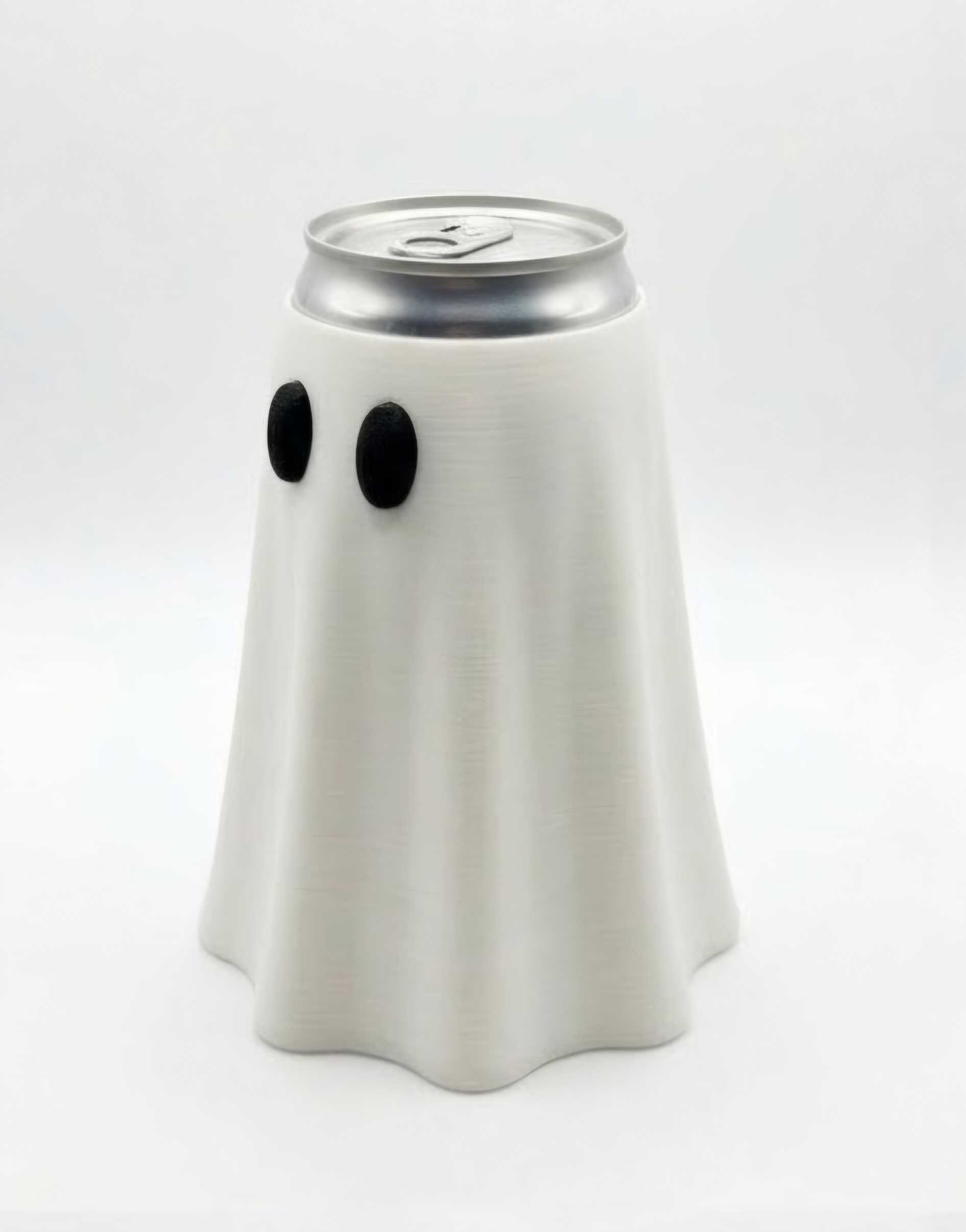 Spooky Ghost Can Cozy — 3D Printed Halloween Drink Sleeve 👻