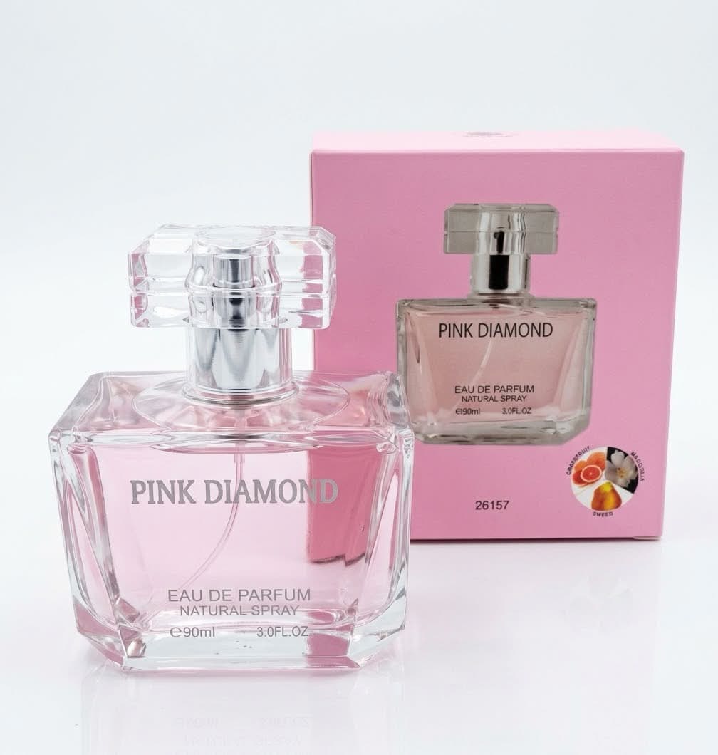 Pink Diamond Eau de Parfum (3.0 fl oz / 90 ml) By Royal Fragrance (Inspired By Versace- Bright Crystal) Dupe
