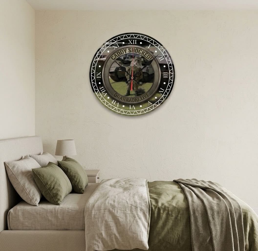 Caddy Shocked! 12" Wall Clock – Official OGAHRADIO.live Edition - Image 4