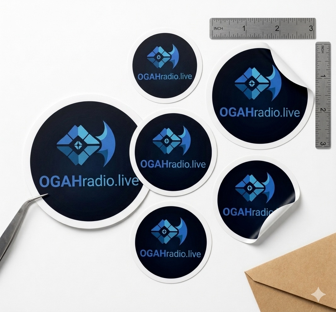 OGAHRADIO - DESTINY 3 Stickers 3” (6 Pack) - Image 3