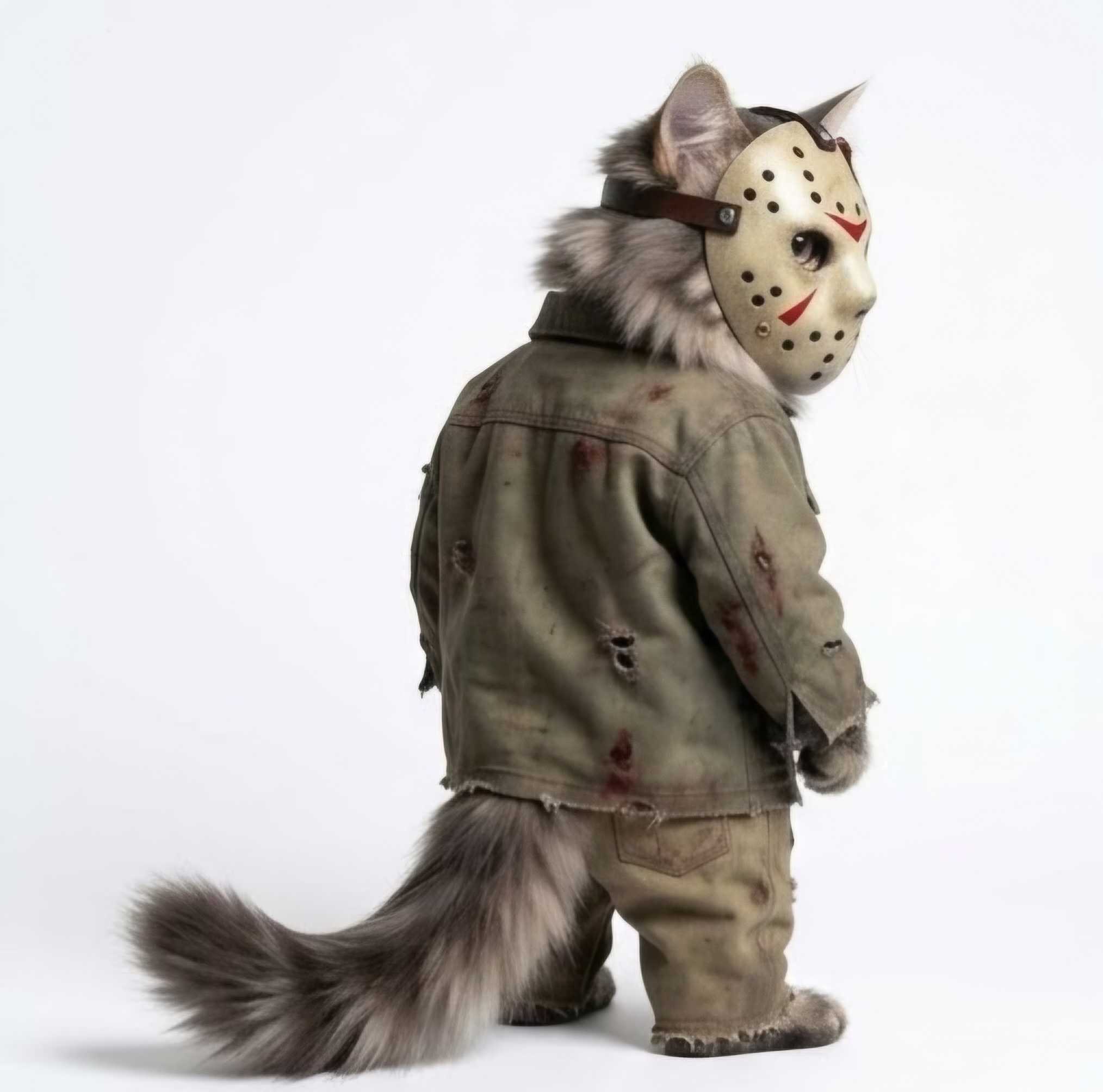 Camp Caddy Slasher – Masked Cat Figure