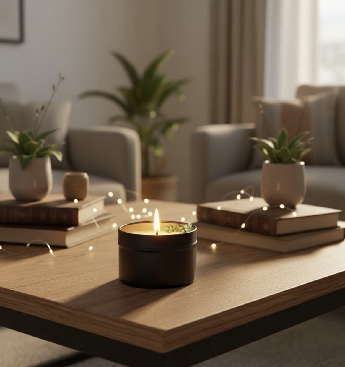 Jasmine Scented Soy Candle - By Nerdy - Image 3