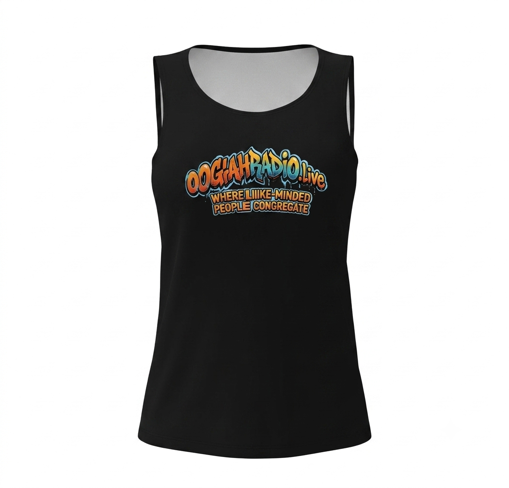 OGAHRADIO.live Black Tank Top - Woman